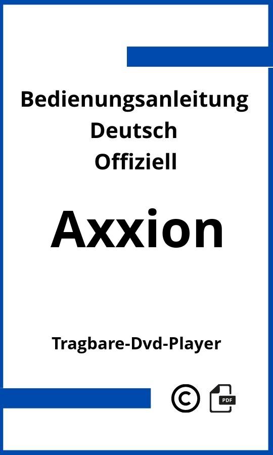Axxion Tragbarer DVD-Player Bedienungsanleitung