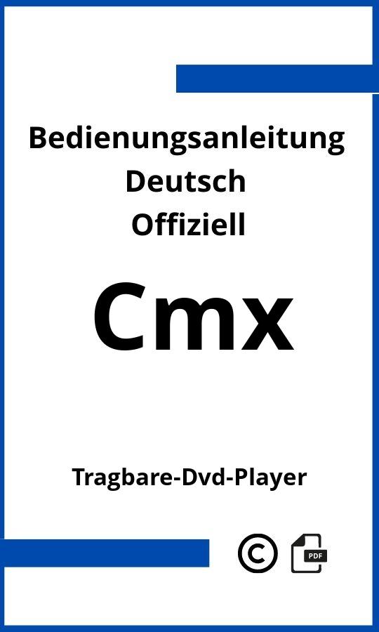 CMX Tragbarer DVD-Player Bedienungsanleitung