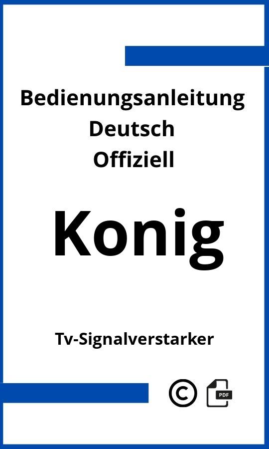 Konig TV-Signalverstärker Bedienungsanleitung
