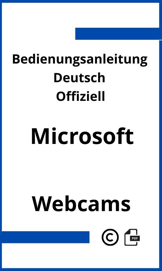 Microsoft Webcam Bedienungsanleitung